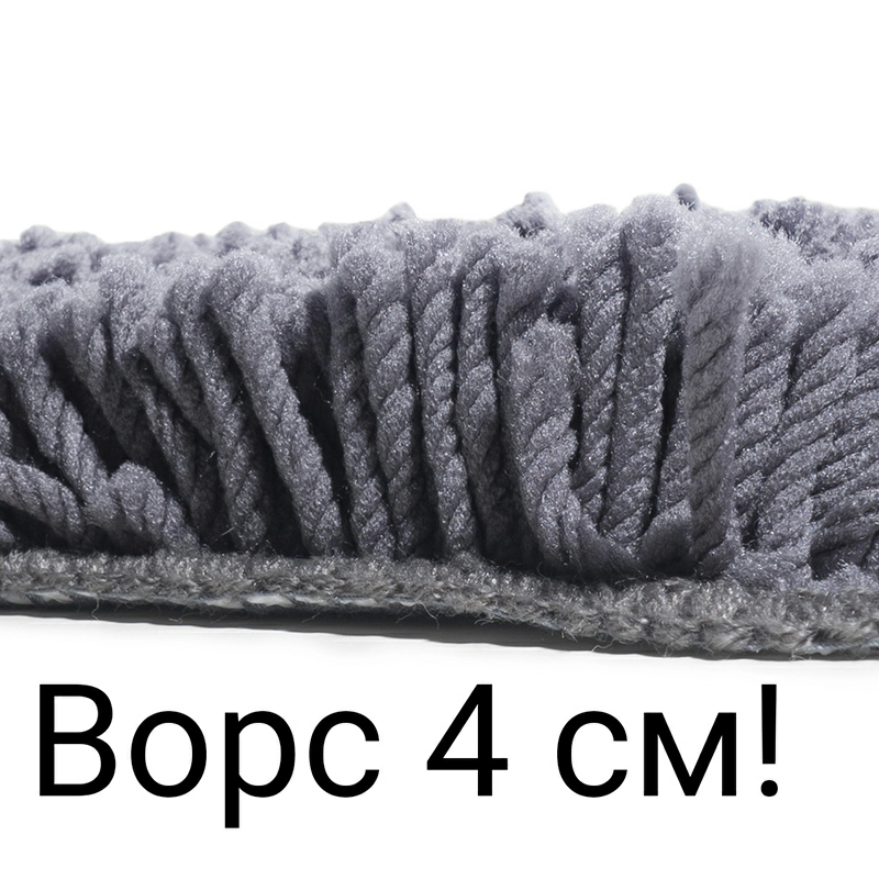 3 Коврик для туалета Spirella Highland 55х55см, серый фото 3