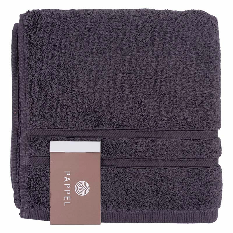 2 Полотенце махровое Pappel Cirrus/S 50x100см, цвет антрацит фото 4