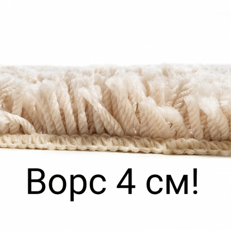 Коврик для ванной 70x120см Spirella Highland, натуральный фото 4