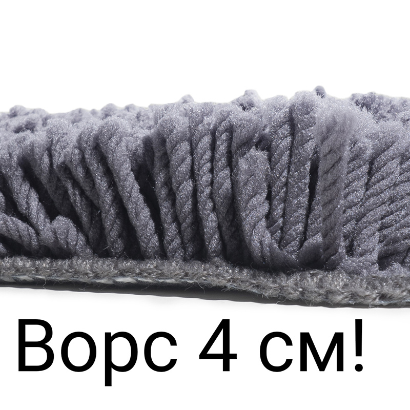 Коврик для туалета Spirella Highland 55х55см, серый фото 3