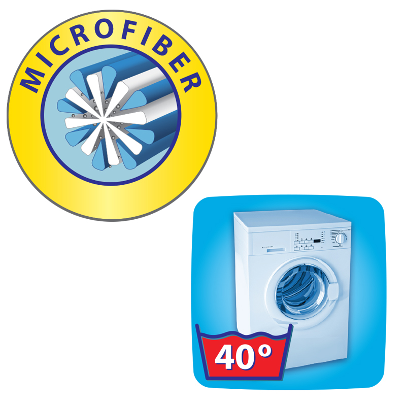 Сменная насадка к универсальной швабре Hausmann PROFESSIONAL, цвет белый фото 5