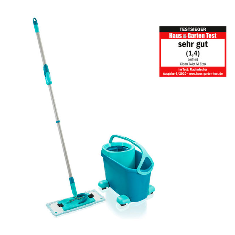 Комплект для влажной уборки Leifheit Clean Twist M Ergo швабра и ведро на колесиках фото 2