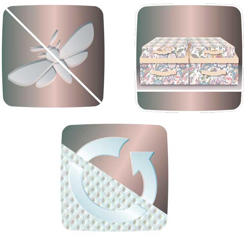 Чехол для одежды Hausmann Paisley 60x137см, бежевый фото 2