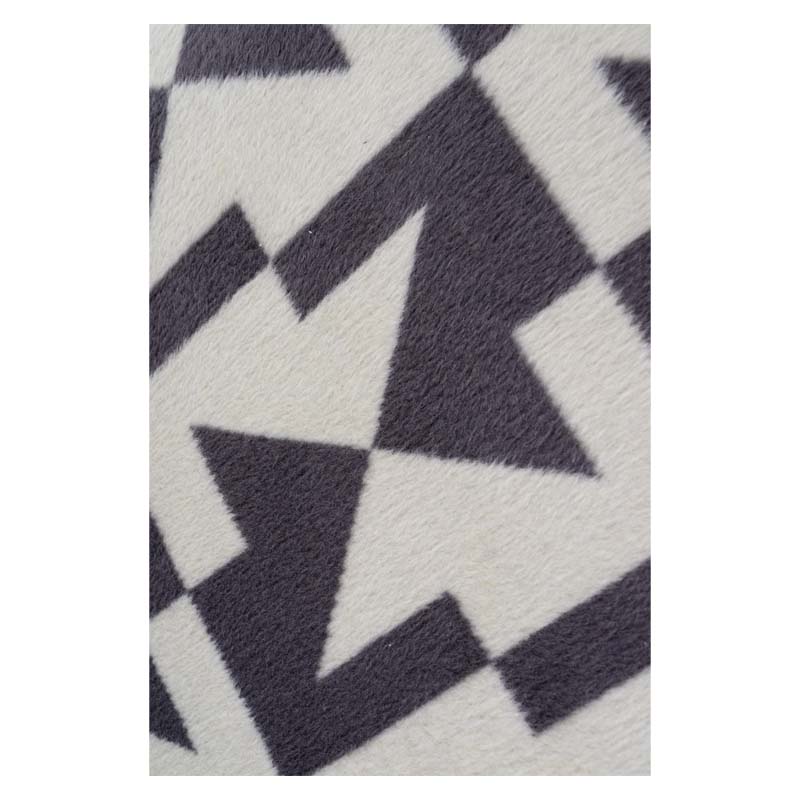 Плед 150x200см Pappel Scotch Jacquard, серый с белым фото 2