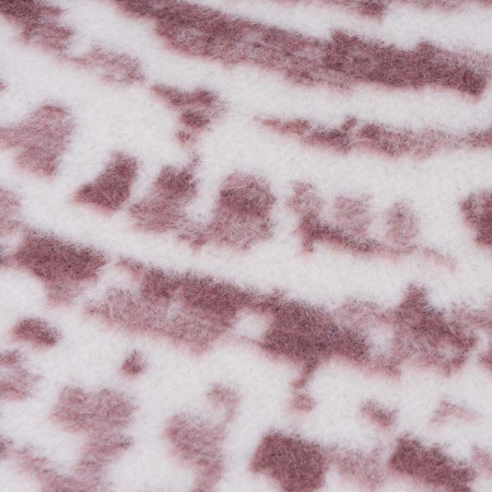 Плед 150x200см Pappel Cotton, белый с бордовым фото 2