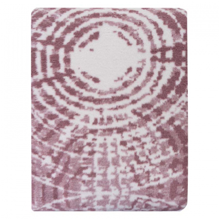 Плед 150x200см Pappel Cotton, белый с бордовым фото 3